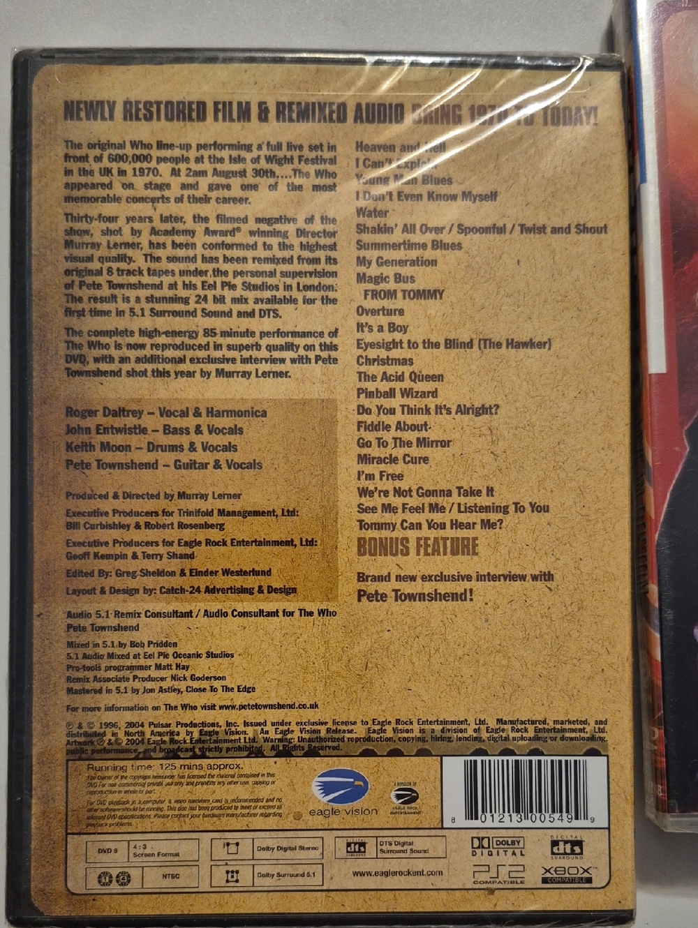 The Who  Live  DVD Lot Of Two New Sealed - Picture 2 of 5